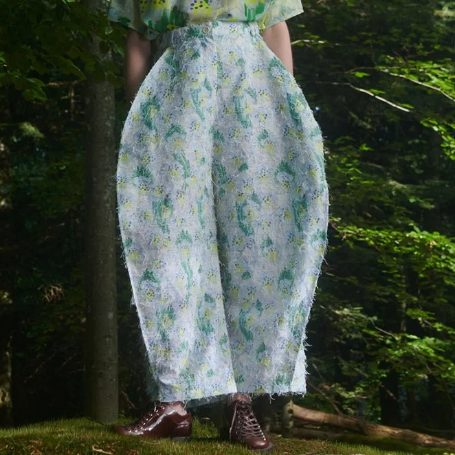 Henrik Vibskov Shape Pants Spraycan White Green — Aggregate Supply